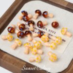 Cute Ins Polka Dot Small Mushroom Lampwork Glass Beads Handmade DIY Bracelet Necklace Jewelry Accessories Material