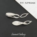 18k high color retention single row glossy connection press buckle handmade beaded diy material bracelet necklace accessories - Image 7