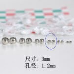 18k gold color gold ball small round bead bag gold spacer DIY jewelry accessories handmade beaded bracelet material - Image 8