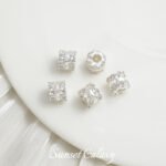 copper plated real gold color retaining zircon wheel zircon diamond beads diy handmade bracelet necklace beaded material beads accessories - Image 8