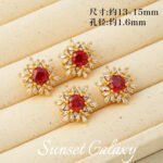 18K Color-Preserving Sparkling Snow Falling Zircon-Plated Beads Pearl Handmade DIY Beaded Bracelet Jewelry Accessories Material - Image 10