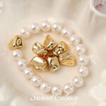 18k gold imitation baroque irregular stone beads handmade DIY string bracelet necklace jewelry accessories material - Image 4