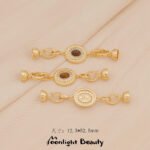 18k Gold Plated Zirconium Songhua Stone Fail Link Buckle DIY Handmade Beaded Material Bracelet Necklace Accessories Jewelry - Image 8