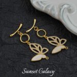 18k real gold plated temperament zircon Ot buckle closing buckle connection buckle handmade diy beaded material bracelet necklace accessories - Image 18