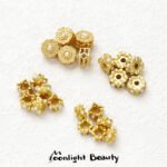 New Year's Sand Gold Inlaid Imitation Pearl Toray Bead Spacer Layered Bead Handmade DIY Beaded Bracelet Jewelry Accessories