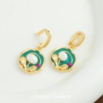 Oil Painting Style Pendant Universal Buckle Drop Oil Painting Pendant Handmade Beaded DIY Material Bracelet Necklace Accessories - Image 35