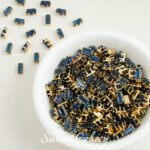 Rectangular zircon anti-clip claw drill handmade diy material beaded bracelet jewelry accessories 18k gold-plated rhinestone beads - Image 20