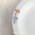 [Bow Pendant] Color-preserving gold-plated high color-preserving zirconium diy handmade beaded bracelet necklace beaded material - Image 5