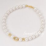 18k gold color retention irregular micro inlaid zircon potato beads handmade diy string bracelet necklace accessories - Image 3