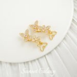 18k Real Gold Plated Zircon Butterfly Pearl Snaps Coil Connection Hatch Accessories Handmade DIY Bracelet Beaded Material - Image 7