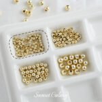 14k18k Gold-filled Color-preserving Round Beads Gold Beads Separated Beads Loose Beads Handmade diy Beaded Bracelet Necklace Jewelry Accessories - Image 14