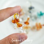 Hand-fired Lampwork Glazed Pendant Beaded DIY Material Bracelet Beaded Transparent Glass Beaded Jewelry Accessories - Image 5