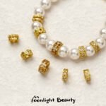 New Year's Sand Gold Inlaid Zircon Bead Shapes Spacers Scattered Beads Handmade DIY Beaded Bracelet Jewelry Accessories - Image 2