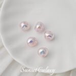 Highly Bright Color Alien Butterfly Baroque Imitation Pearl Round Beads Handmade DIY Beaded Loose Bead Material Bracelet Accessories - Image 14