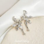 Copper-plated Real Gold High Color Retention Elegant Flower Earrings diy Handmade Bracelet Necklace Beads Loose Bead Accessories Material - Image 5