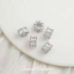 copper plated real gold color retaining zircon wheel zircon diamond beads diy handmade bracelet necklace beaded material beads accessories - Image 20