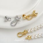 Zanthoxylum bungeanum closing buckle copper plated real gold high color retention beads handmade diy bracelet necklace beaded jewelry accessories material - Image 3