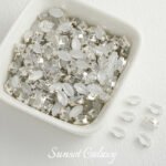 [cat's eye claw drill set] trapezoidal round zirconium claw drill square horse's eye drill cat's eye stone handmade diy beaded material - Image 8