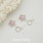 Silver-plated Star Butterfly Brand Zircon Ot Buckle Round Bead Buckle Coil Buckle Handmade DIY Beaded Material Bracelet Accessories - Image 10