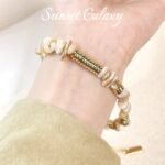 14k plating real gold color pad spacer beads handmade diy beaded beads bracelet necklace jewelry accessories - Image 4
