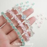 [cat's eye claw drill set] trapezoidal round zirconium claw drill square horse's eye drill cat's eye stone handmade diy beaded material - Image 4