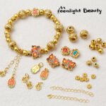 New Year Sand Golden Lucky Butterfly Auspicious Bead Spacer Bead Diy Beaded Bracelet Accessories