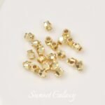 18K Electroplated Real Gold Flower Pot Long Straight Bead Bead Spacer Bead Handmade DIY Beaded Bracelet Necklace Accessories - Image 9