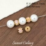 18K Gold-Plated Color-Preserving Micro-Paved Zircon Wheel Beads Spacer Beads Handmade DIY Beaded Bracelet Necklace Jewelry Accessories Material - Image 22