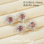 18K Color-Preserving Sparkling Snow Falling Zircon-Plated Beads Pearl Handmade DIY Beaded Bracelet Jewelry Accessories Material - Image 24