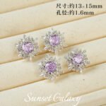 18K Color-Preserving Sparkling Snow Falling Zircon-Plated Beads Pearl Handmade DIY Beaded Bracelet Jewelry Accessories Material - Image 28