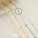 18k gold plated silver clip ball chain box gold snake bone clip ball chain loose chain handmade diy beaded bracelet material accessories - Image 23