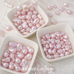 Highly Bright Color Alien Butterfly Baroque Imitation Pearl Round Beads Handmade DIY Beaded Loose Bead Material Bracelet Accessories