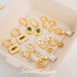 Color-Preserving Copper Plated Real Gold Simple Glossy Twist Earrings Earrings Handmade DIY Earrings Jewelry Materials Accessories - Image 2