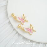 Dripping Oil Crushed Ice 18k Real Gold Plated Coil Connection Buckle Handmade DIY Material Beaded Bracelet Necklace Accessories - Image 13