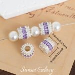 18K Real Gold Plated Zircon High Color Retention Barrel Beads Spacer Beads Handmade DIY Beaded Bracelet Necklace Jewelry Accessories Material - Image 9