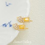 18k Gold Plated Zirconium Diamond Maple Flower Single and Double Hanging Pendant Handmade DIY Beaded Material Bracelet Necklace Accessories - Image 8