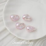 Highly Bright Color Alien Butterfly Baroque Imitation Pearl Round Beads Handmade DIY Beaded Loose Bead Material Bracelet Accessories - Image 12