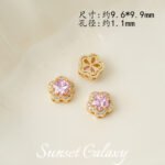 18K Gold-Filled High-Precision Powder Zirconium Porous Spacer Beads Handmade DIY Beaded Crystal Bracelet Bracelet Jewelry Accessories Material - Image 23