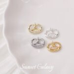 South Korea Imported 18K Bag Gold Alkali Water Bread Knot Pendant Earrings Handmade DIY String Earrings Necklace Headwear Accessories - Image 5