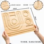 Solid Wood Bamboo Beaded Display Plate Design Plate Bracelet Necklace Smooth Portable Beaded Handmade DIY Jewelry Tool - Image 17