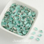 [cat's eye claw drill set] trapezoidal round zirconium claw drill square horse's eye drill cat's eye stone handmade diy beaded material - Image 9