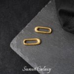 18k Copper Gold-plated Silver Simple Foundation All-match Hidden Line Button Tail Buckle Handmade DIY Beaded Material Bracelet Accessories - Image 14