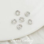 18K gold color retention universal opening ring handmade diy material beaded bracelet necklace closing connection buckle accessories - Image 6