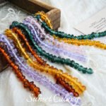 Water Ripple Lampwork Glass Small High-Transparency Beads Handmade DIY Beaded Bracelet Necklace Jewelry Accessories Material