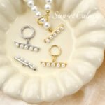 18k gold plating real gold pearl finish connection Ot buckle head handmade diy beaded bracelet necklace accessories
