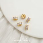 copper plated real gold color retaining zircon wheel zircon diamond beads diy handmade bracelet necklace beaded material beads accessories - Image 18