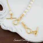 18k real gold plated horoscope round tail hidden line otbuckle finishing handmade diy beaded material bracelet necklace jewelry accessories - Image 3