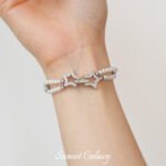 Real Gold Plated Zircon Star Coil Connecting Buckle Beads Handmade DIY Material Bracelet Necklace Beaded Beaded Accessories - Image 3