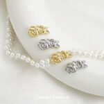 Color-preserving alloy rose bow beads handmade DIY beaded bracelet necklace beaded jewelry accessories material - Image 3