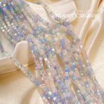 Summer Macaron Color Cut Crystal Beads DIY Handmade Beaded Material Bracelet Necklace Accessories - Image 2